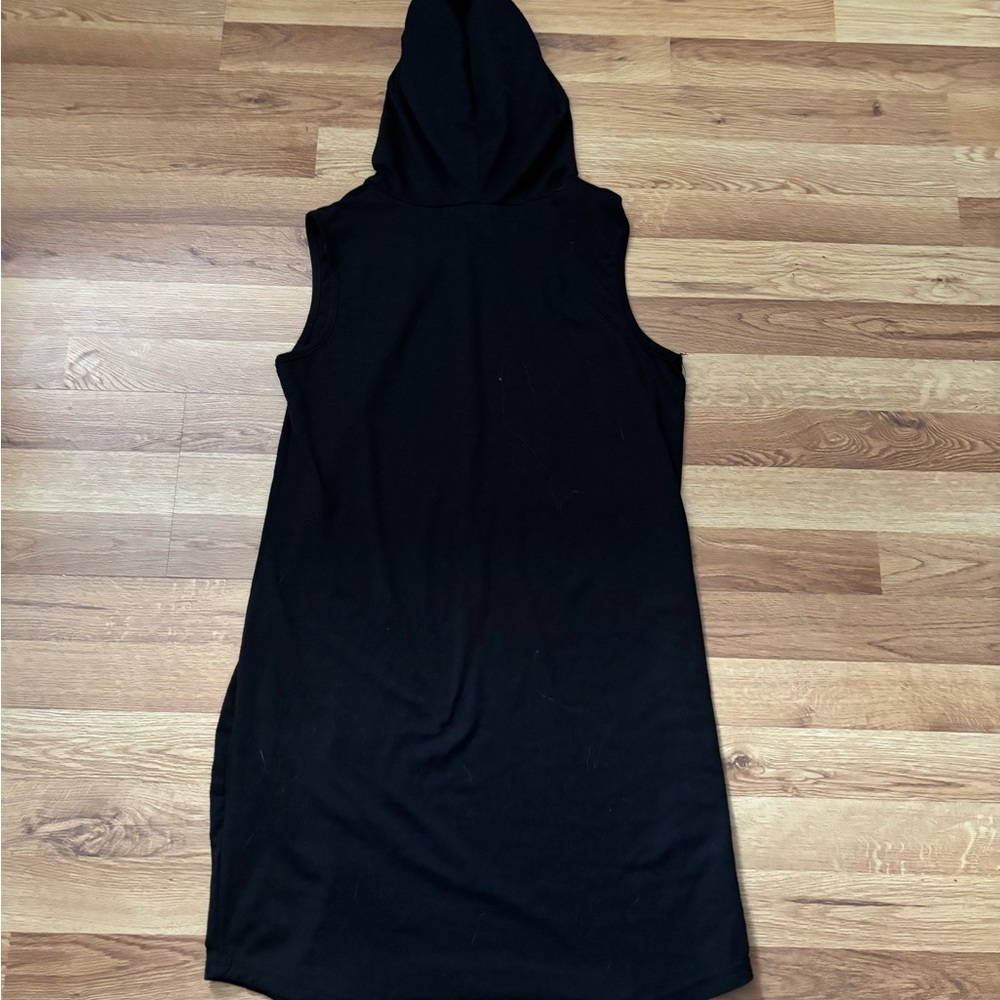 SHEIN Black Sleeveless Hooded Dress - Picture 3 of 3